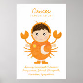 Cancer - Boy Horoscope Poster (Voorkant)