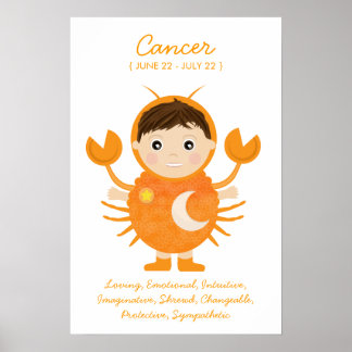 Cancer - Boy Horoscope Poster