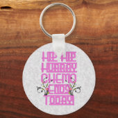 Cancer Chemo Survivor Pink Sleutelhanger Fob Sleut (Voorkant)