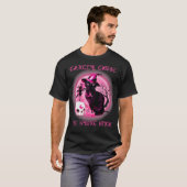 Cancer Chose Wrong Witch Black Cat Breast Cancer H T-shirt (Voorkant volledig)