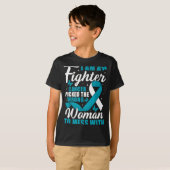 Cancer Cked Wrong Woman Cervical Cancer Awareness  T-shirt (Voorkant volledig)