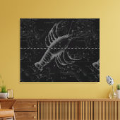 Cancer Constellation Hevelius 1690 Decor Canvas Afdruk (Insitu (Woonkamer))