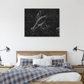 Cancer Constellation Hevelius 1690 Decor Canvas Afdruk (Insitu (Slaapkamer))