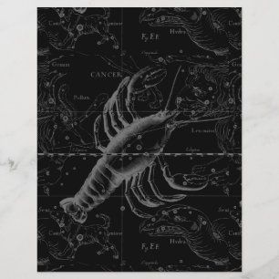 Cancer Constellation Hevelius 1690 Decor Flyer