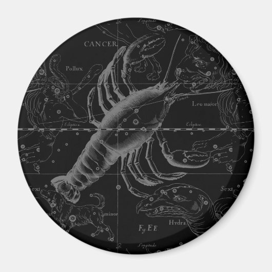 Cancer Constellation Hevelius 1690 Decor Magneet (Voorkant)
