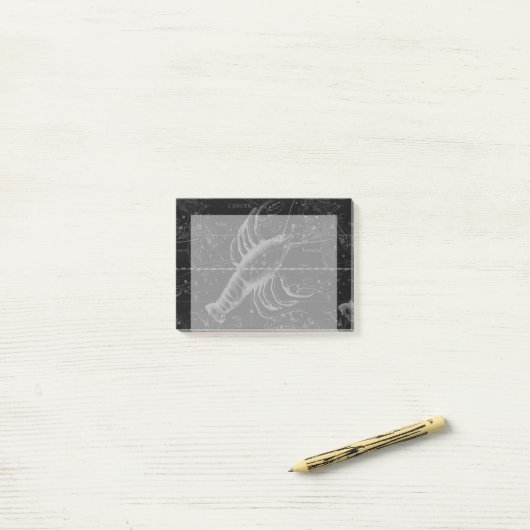 Cancer Constellation Hevelius 1690 Decor Post-it® Notes (Op bureau)