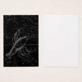 Cancer Constellation Hevelius 1690 Decor Visitekaartjes (Voorkant /achterkant)