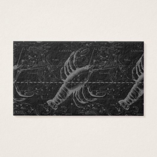 Cancer Constellation Hevelius 1690 Decor Visitekaartjes (Voorkant)
