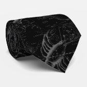 Cancer Constellation Map Black Hevelius circa 1690 Stropdas (Opgerold)