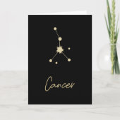 Cancer Constellation Zodiac Kaart (Voorkant)