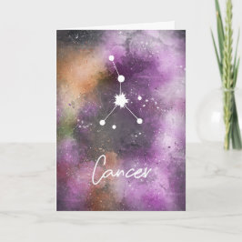 Cancer Constellation Zodiac Purple Galaxy Kaart