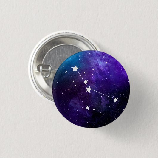 Cancer Constellation Zodiac Ronde Button 3,2 Cm (Voorkant /achterkant)