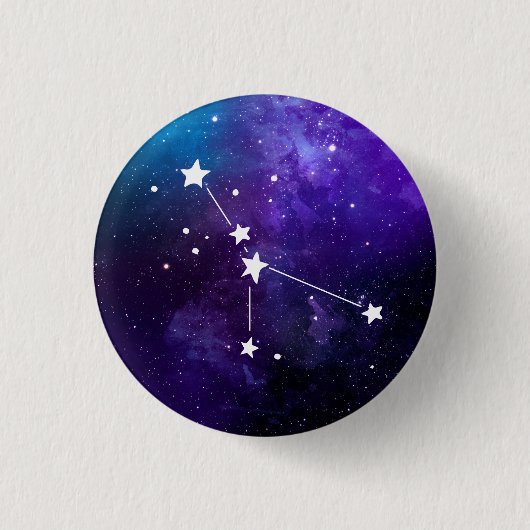 Cancer Constellation Zodiac Ronde Button 3,2 Cm (Voorkant)