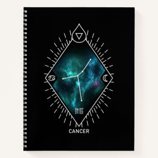 Cancer Constellation & Zodiac Symbol Notitieboek