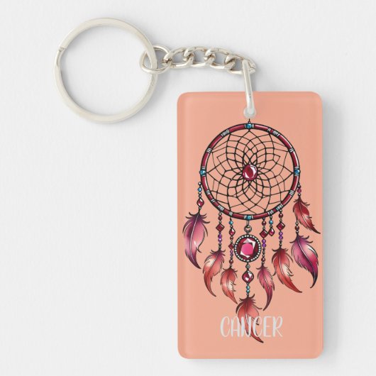 Cancer Dreamcatcher Sleutelhanger (Voorkant)
