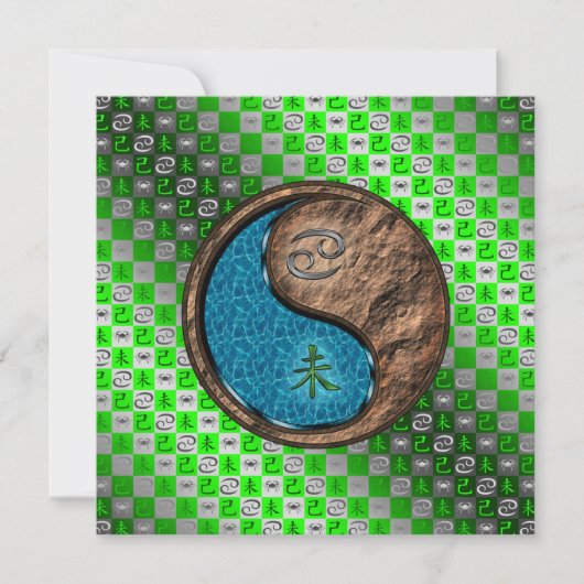 Cancer & Earth Goat Kaart (Voorkant)