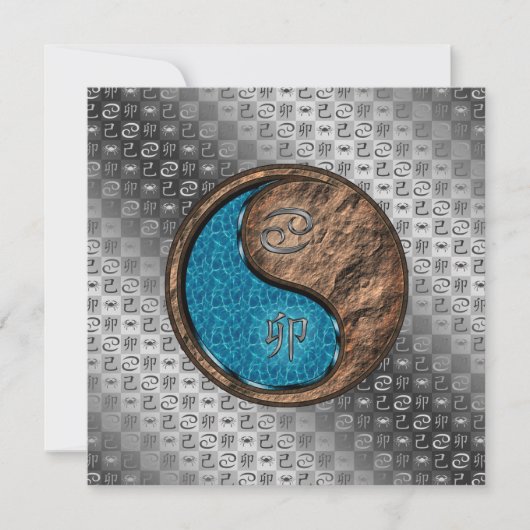 Cancer & Earth Rabbit Kaart (Voorkant)