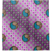 Cancer & Earth Rooster Douchegordijn (Voorkant)