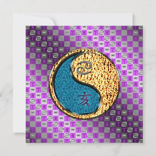 Cancer & Fire Boar Kaart (Voorkant)