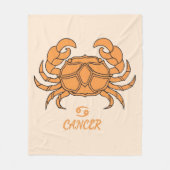 Cancer Fleece Blanket (Voorkant)