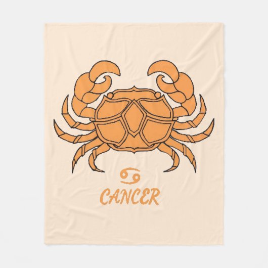Cancer Fleece Blanket (Voorkant)