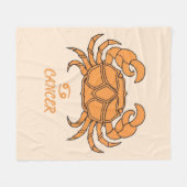 Cancer Fleece Blanket Deken (Voorkant (Horizontaal))