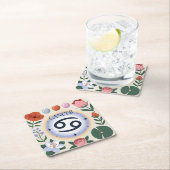 Cancer Flowers Glyph Onderzetter Set (Insitu)