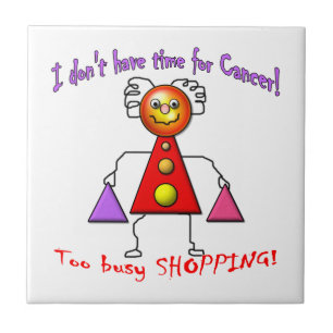 Cancer Free Shopper Tegeltje