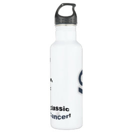 Cancer Fun & Inspiring Design for Daily Use & Gift Waterfles