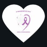Cancer Gifts Women Granddaughter Hodgkins Lymphoma Hart Sticker<br><div class="desc">Cancer Gifts Women Granddaughter Hodgkins Lymphoma</div>