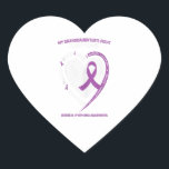 Cancer Gifts Women Granddaughter Hodgkins Lymphoma Hart Sticker<br><div class="desc">Cancer Gifts Women Granddaughter Hodgkins Lymphoma</div>