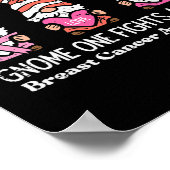 Cancer Gnome One vecht alleen bewustzijn vrouwen M Poster (Hoek)