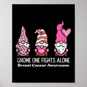 Cancer Gnome One vecht alleen bewustzijn vrouwen M Poster
