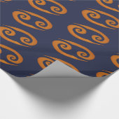 Cancer Golden Zodiac Sign Cadeaupapier (Hoek)