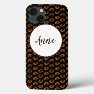 Cancer Golden Zodiac Sign Gepersonaliseerd Case-Mate iPhone Case