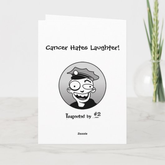 Cancer Hates Laughter Kaart (Achterkant)