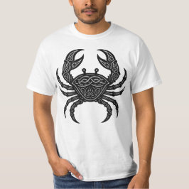 Cancer — Haunted Ink Zodiac Crab T‑Shirt T-shirt