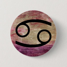 Cancer Horoscope Sign Zodiac Symbol Button
