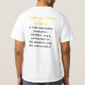 Cancer Horoscope T-Shirt (Achterkant)