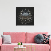 Cancer-Juni 21-Juli 22 de Druk van het Canvas Afdruk (Insitu (Woonkamer))