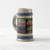 Cancer Leo kussens tall stein Bierpul (Voorkant links)