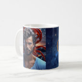 Cancer Male Astrological Coffee Mug Koffiemok (Voorkant links)