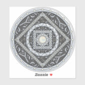 Cancer Mandala Contour Sticker (Vel)