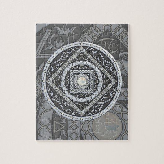 Cancer Mandala Puzzle Legpuzzel (Verticaal)