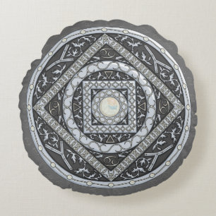 Cancer Mandala Round Pillow Rond Kussen