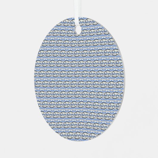 Cancer Metalen Ornament (Voorkant links)