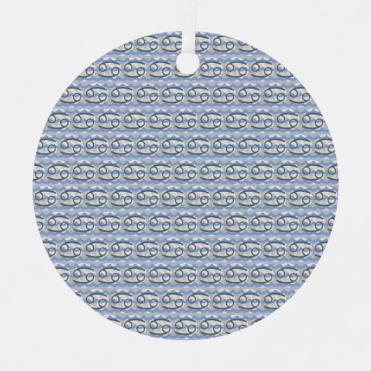 Cancer Metalen Ornament (Voorkant)