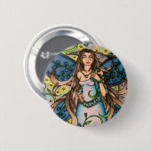Cancer MoonChild Fairy Goddess Ronde Button 5,7 Cm (Voorkant /achterkant)