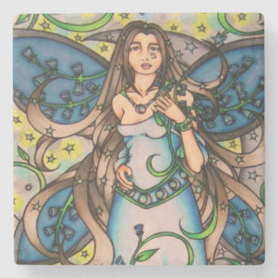 Cancer MoonChild Fairy Goddess Stenen Onderzetter
