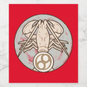 Cancer Mucha Art Nouveau Wijn Etiket (Enkel label)